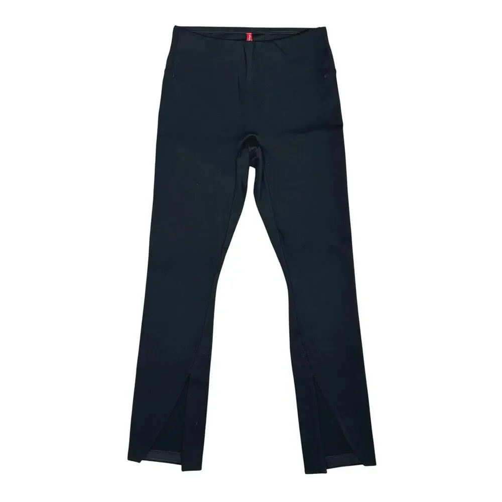 Spanx | Women | The Perfect Front Split Hem Solid Black Leggings | Size Small